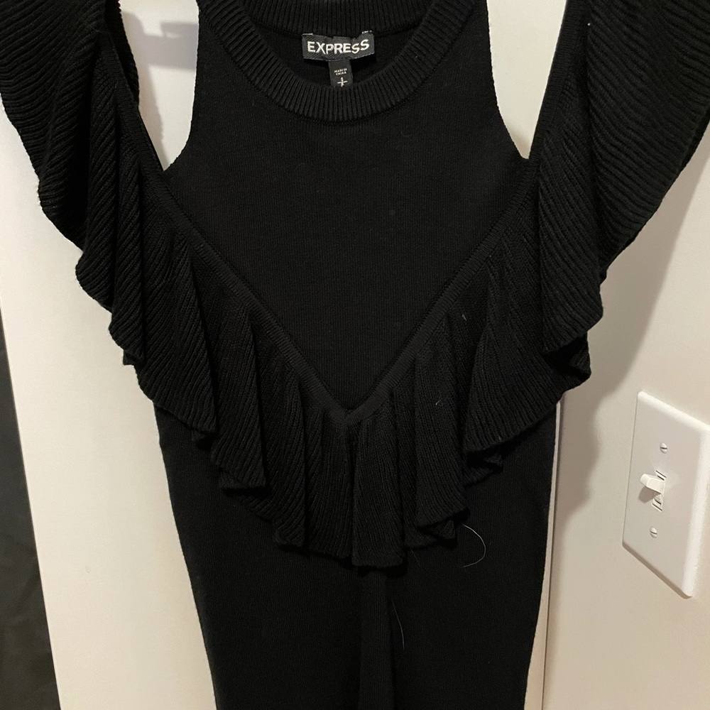 Express cutout shoulder sweater